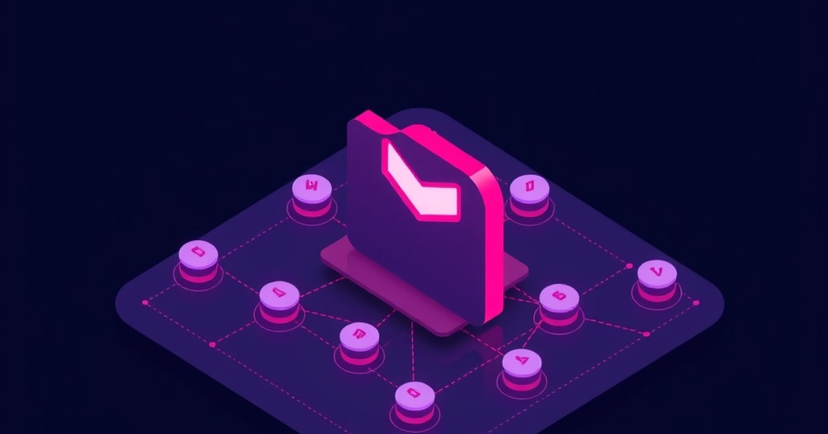 Isometric ProtonMail interface with security settings, recovery codes, and encryption toggles