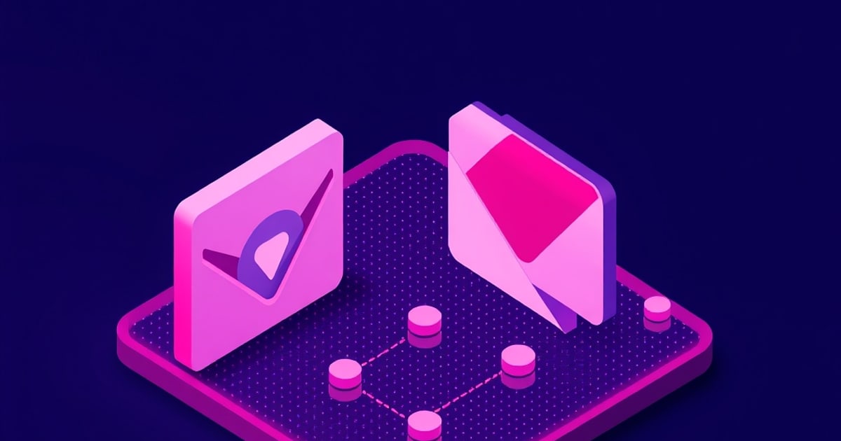 Isometric balance scale comparing ProtonMail and Tuta encryption features and jurisdictions